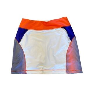 Chase 54 Woman's Golf Skort Purple Orange White EUC Sz S